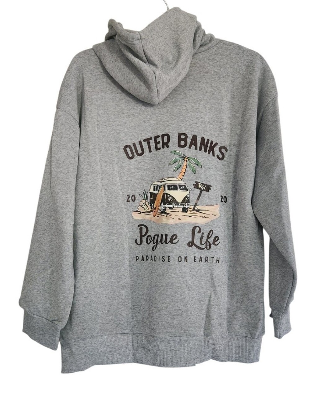 Gray "Outer Banks Pogue Life" Hoodie Sweatshirt Sz 3X Nwt
